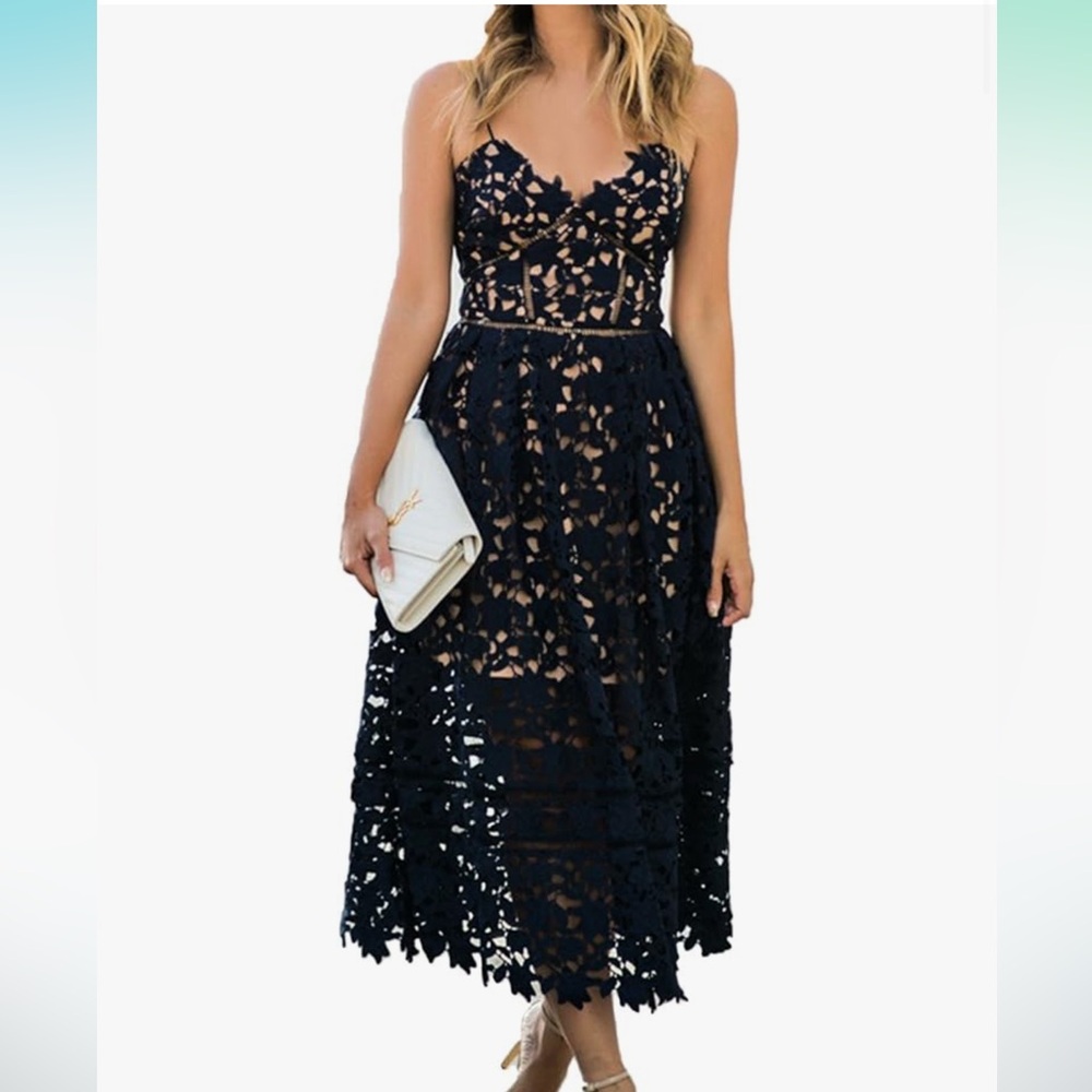 Elegant Black Lace Dress